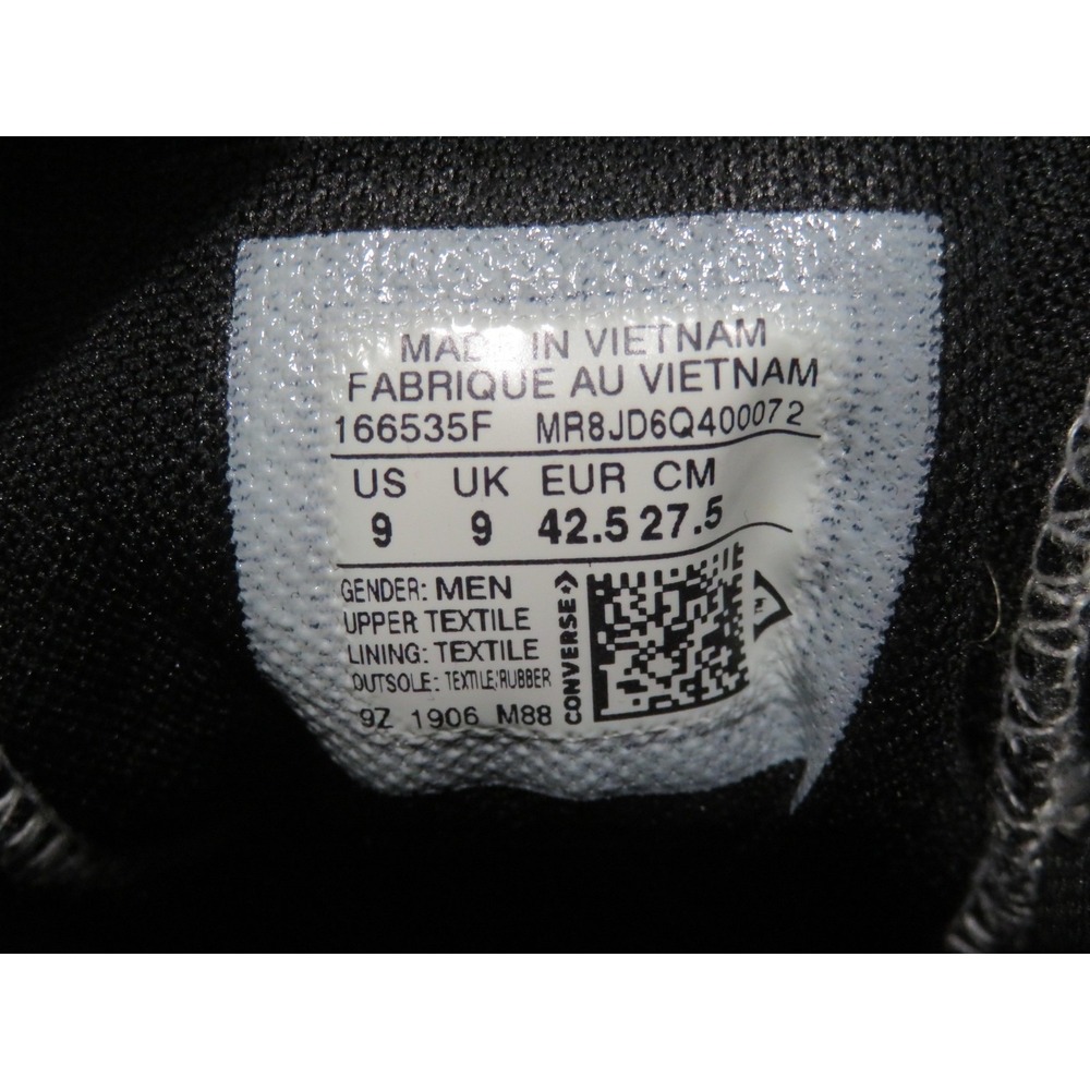 Converse Chuck Taylor All Star Mens Size 9 Shoes Black Seek Peace 166535F Hi Top - Picture 12 of 12